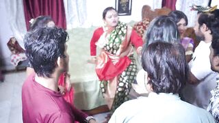 FOUR LOCAL MARRIED BAHBHI HARDCORE GANGBANG SEX WITH LOCAL BOYS IN BOY'S HOSTEL ( HINDI MOVIE )
