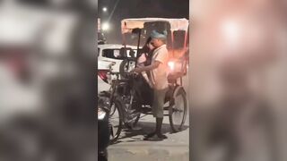 Horny Drunk Girl Mastrubating & Sucking Ricksha-Driver's Dick On Road~ Viral Mms