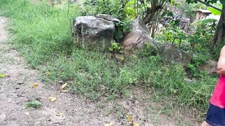 Busty stepmother fucks the estate's elderly gardener