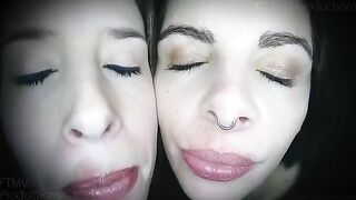 Tongue Play Between Friends