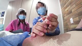 TWO NURSES decided to try out my NEW DICK in practice