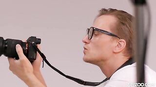 Busty Model Fucks Her Fit Photographer During A Photoshoot