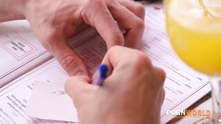 Flirtacious Waitress Enjoys First Date Fucking With Her Customer - Lia Lin