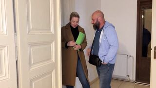 Horny Blonde Real Estate Agent Cheats On Her Husband With Client