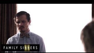 FAMILY SINNERS - Horny Stepmom Helps Stepson Forget His Ex By Riding His Cock & Showing Him How A Real Woman Fucks