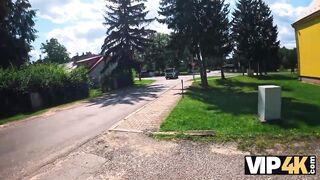 VIP4K. Babe showed her pierced natural tits and then it happened...