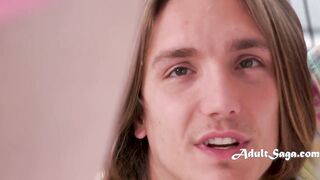 Teenie Gets Her Hairy Pussy Pounded Before Getting Ass Stretched