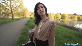 Public Agent - Watch me bang this brunnte hard outdoors