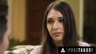 PURE TABOO Leashed Aria Sloane Must OBEY Dominant Pervert Stepdad To Get What She Wants