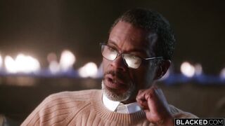 Blacked - Blake Blossom And Ameena Green - Sex Crazed Blonde Blake Shares A BBC With Ameena