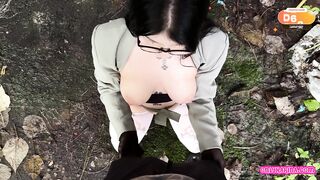 Huge Cock Fucks Nymphomaniac Slut With Glasses In Abandoned Place