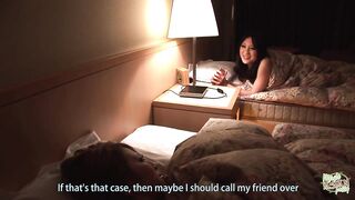 Before going to bed the Asian babes call in a friend to make them squirt