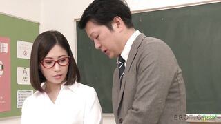Japanese Teacher Cheats With Her Co-worker - Kyoko Makise