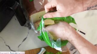 Katalina Kyle - Sexy Milf Katalina Kyle gets a cock meat sandwich from her sons friend 07 02 2025