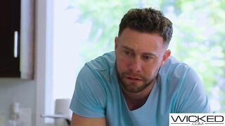 Wicked - Couple Put Their Differences Aside & Invite Hot Blonde Emma Hix For Threesome