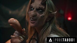 PURE TABOO 3-Titted Demon Ashley Lane Breastfeeds Nurse Anna Claire Clouds! CREEPY HORROR PORN 3-WAY